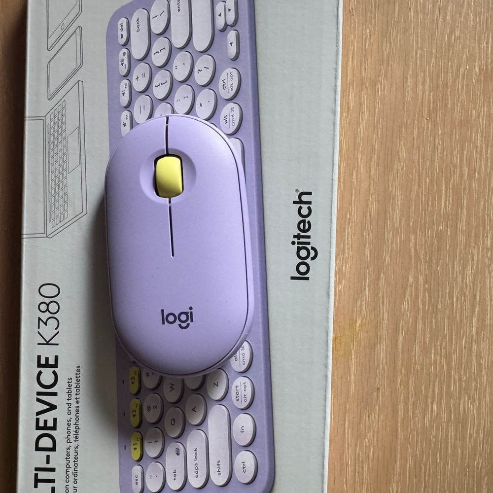 Logitech Wireless Mouse and Keyboard Combo- Purple